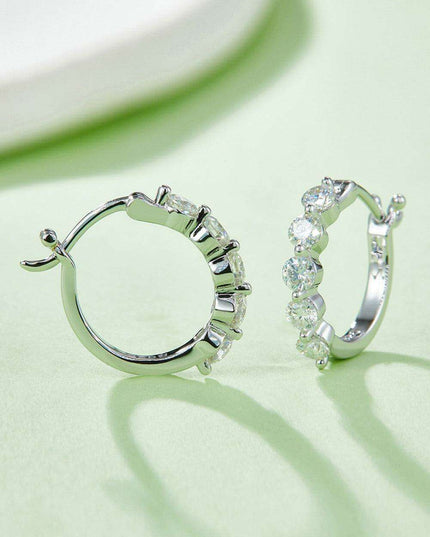 Opulent 1 Carat Lab-Diamond Sterling Silver Earrings - Platinum, Gold, or Rose Gold Plated