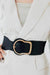 Elegant Zinc Alloy Belt with Faux Leather Waistband - Premium Quality