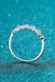 Sophisticated Moissanite Sterling Silver Half-Eternity Ring