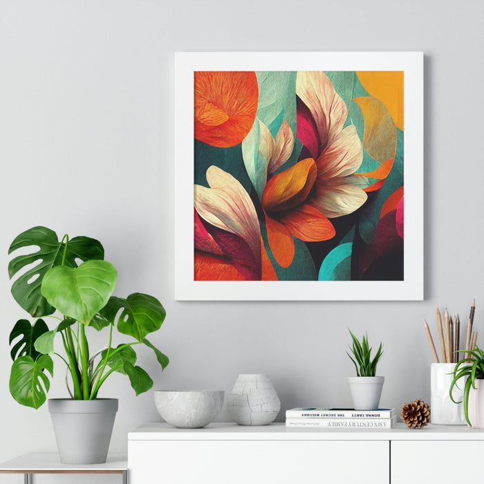 Elite Botanical Impressions Framed Poster - Sustainable Home Decor Piece