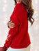 Snowflake Knit High Neck Pullover