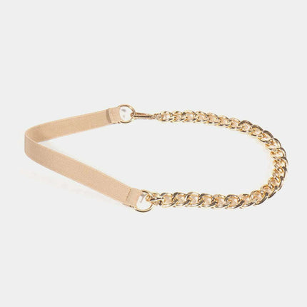 Elegant Allure: The Alloy Chain Elastic Belt for Any Occasion