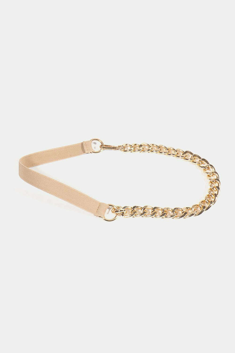Elegant Allure: The Alloy Chain Elastic Belt for Any Occasion