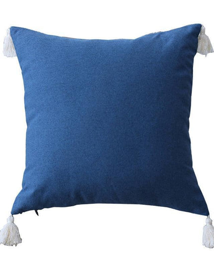 Boho-Chic Embroidered Pillow Covers with Trendy Tassel Details