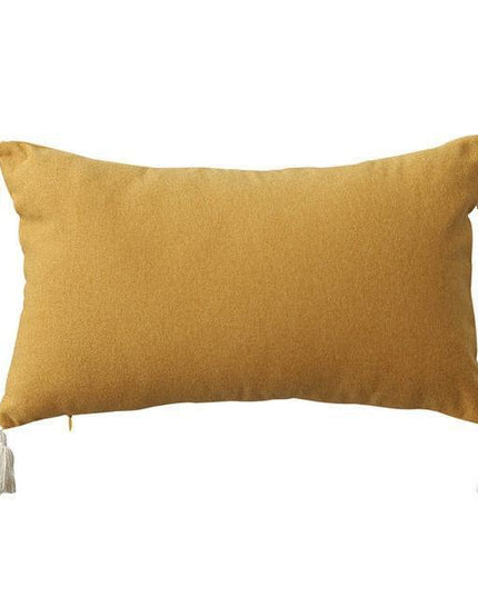 Boho-Chic Embroidered Pillow Covers with Trendy Tassel Details