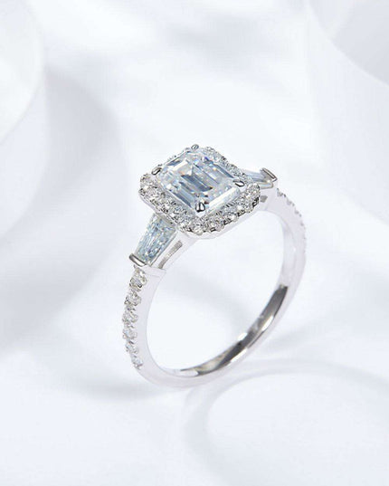 Sophisticated 1 Carat Lab-Grown Diamond Sterling Silver Ring