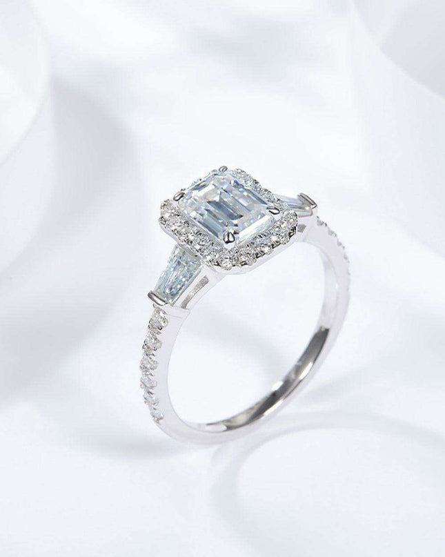 Sophisticated 1 Carat Lab-Grown Diamond Sterling Silver Ring