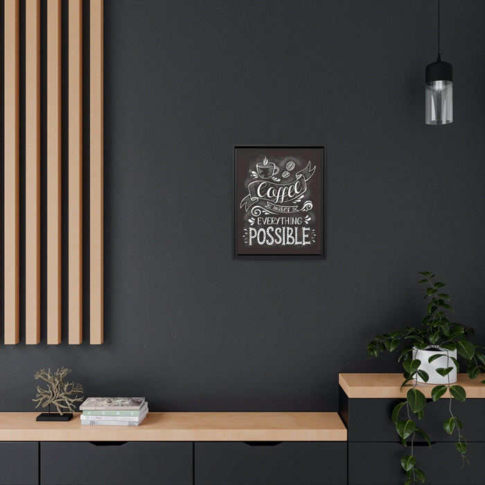 Elite Black Pinewood Framed Canvas - Sustainable and Stylish