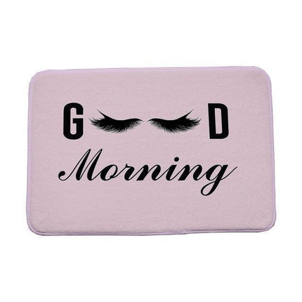 Elegant Eyelashes Design Mat - A Luxurious Blend of Style and Durability