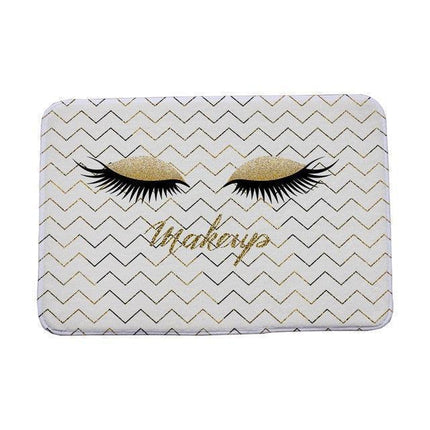 Luxurious Eyelash Pattern Self-Adhesive Floor Mat