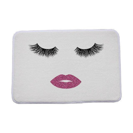 Elegant Eyelashes Pattern Luxe Entry/Bath Mat