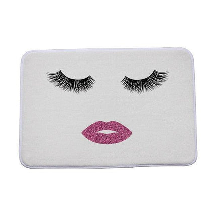 Elegant Eyelashes Design Mat - A Luxurious Blend of Style and Durability