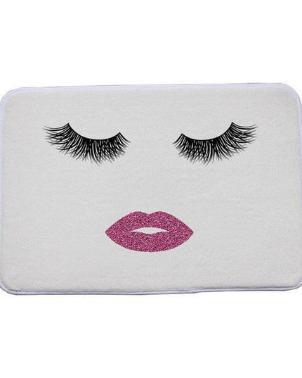 Elegant Eyelashes Design Mat - A Luxurious Blend of Style and Durability