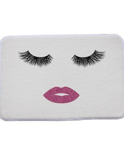 Elegant Eyelashes Print Adhesive-Backed Mat: Enhance Your Home with Elegance and Shield