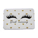 Opulent Eyelash Patterned Door and Bath Mat with Adhesive Protection