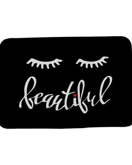 Elegant Eyelashes Design Mat - A Luxurious Blend of Style and Durability
