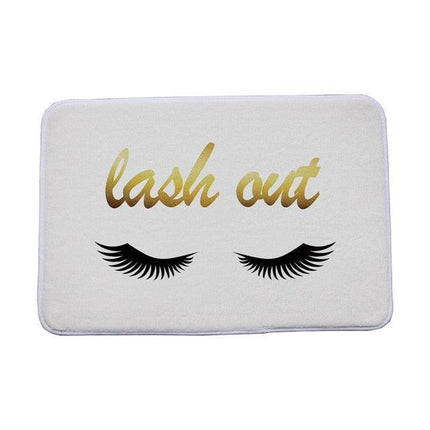 Luxurious Eyelash Design Floor Mat with Rust-Proof Shield
