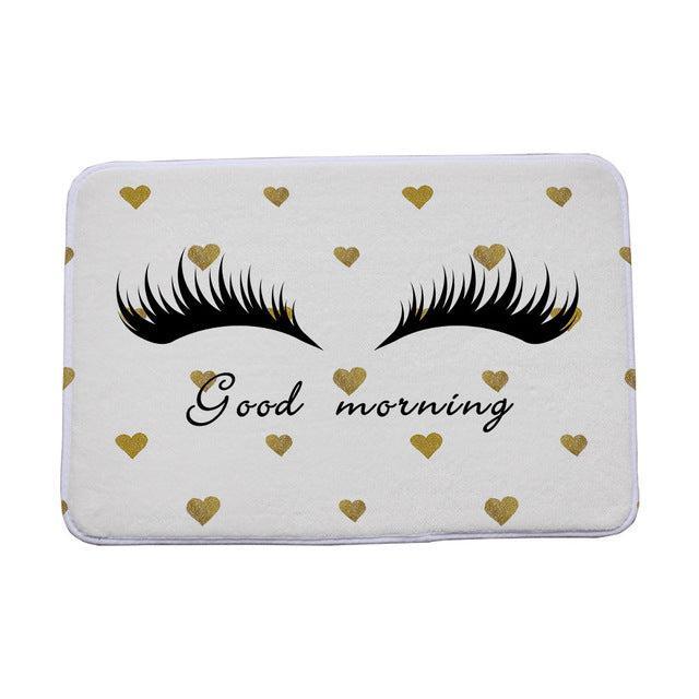 Luxe Opulent Eyelashes Print Mat - Ultimate Blend of Style & Strength