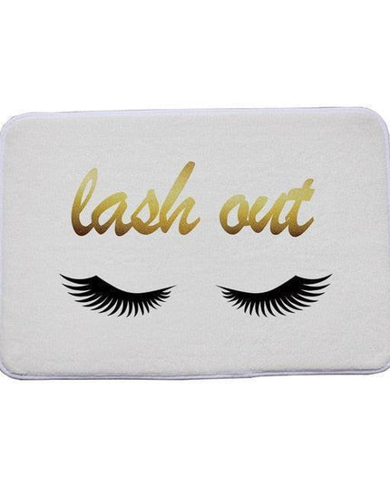 Elegant Eyelashes Print Adhesive-Backed Mat: Enhance Your Home with Elegance and Shield