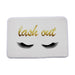 Elegant Eyelashes Print Adhesive-Protective Door/Bath Mat for Lasting Sophistication