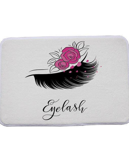 Elegant Eyelashes Print Adhesive-Backed Mat: Enhance Your Home with Elegance and Shield