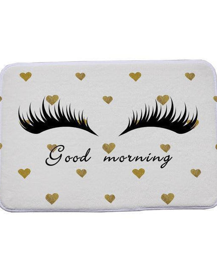 Elegant Eyelashes Print Adhesive-Backed Mat: Enhance Your Home with Elegance and Shield