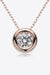 Exquisite 1 Carat Lab-Diamond Sterling Silver Necklace with Warranty