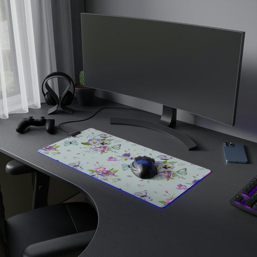 Elite LED Gaming Mouse Pad with Precision Surface and Customizable RGB Lighting