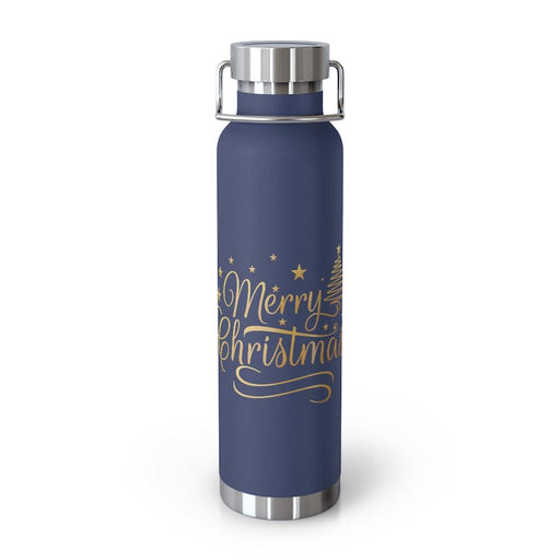 Holiday Cheers 22 Oz Stainless Steel Vacuum Insulated Wide Mouth Water Bottle