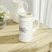 Customizable Ceramic Beer Stein - Personalized White Mug crafted in Canada