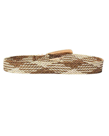 Asymmetrical Clasp Woven Waist Belt for Effortless Chic Style