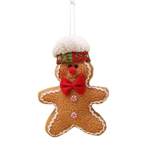 Gingerbread Man Christmas Decoration - Whimsical Holiday Ornament