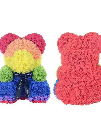 Enchanted Floral Romance: The Ultimate Rose Bear Gift for Cherished Moments