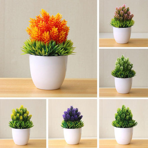 Artificial Potted Plant Fake Bonsai Table Simulation Decor for Home Office Hotel
