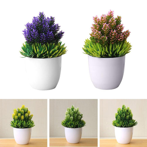 Artificial Potted Plant Fake Bonsai Table Simulation Decor for Home Office Hotel