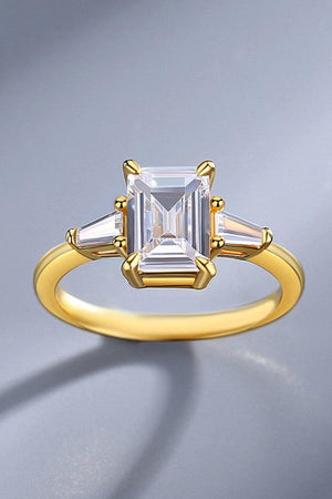 2 Carat Moissanite Rectangle Ring-Trendsi-Gold-6-Très Elite