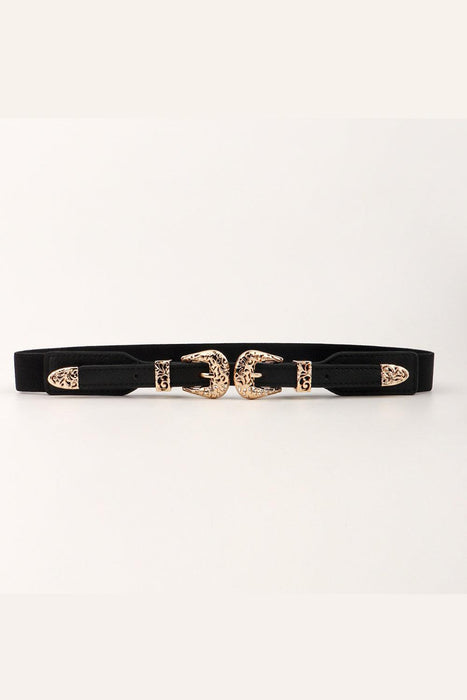 Versatile Dual Clasp Stretch Belt - Elevate Your Outfit Effortlessly