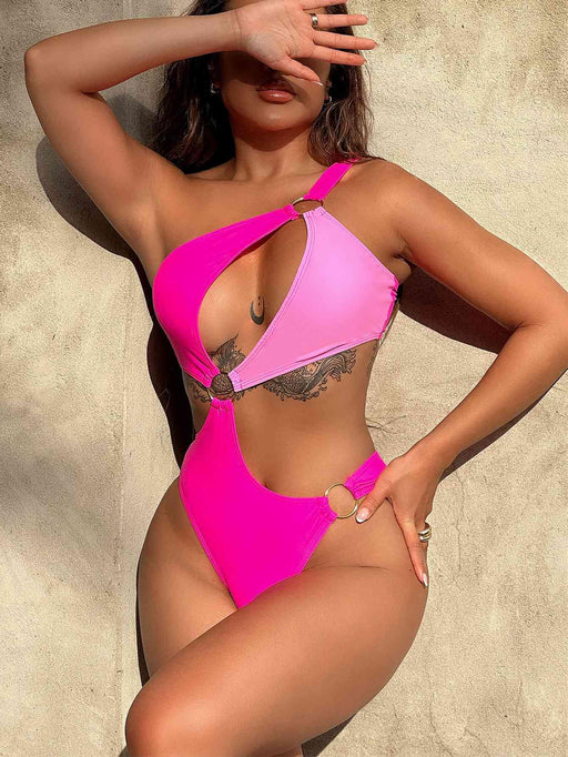 Strappy Ring Accent One-Piece Swimsuit