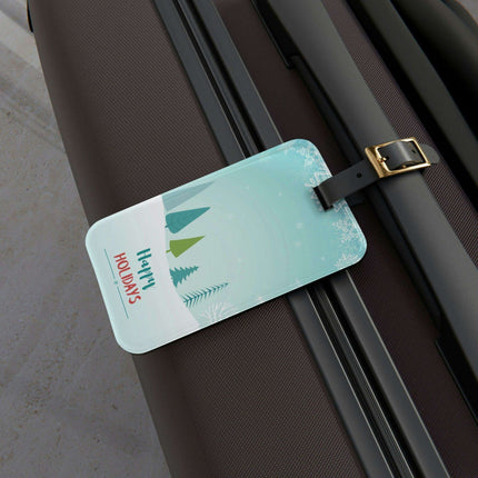Chic Personalized Travel Luggage Tag Set: Custom Options for Stylish Journeys