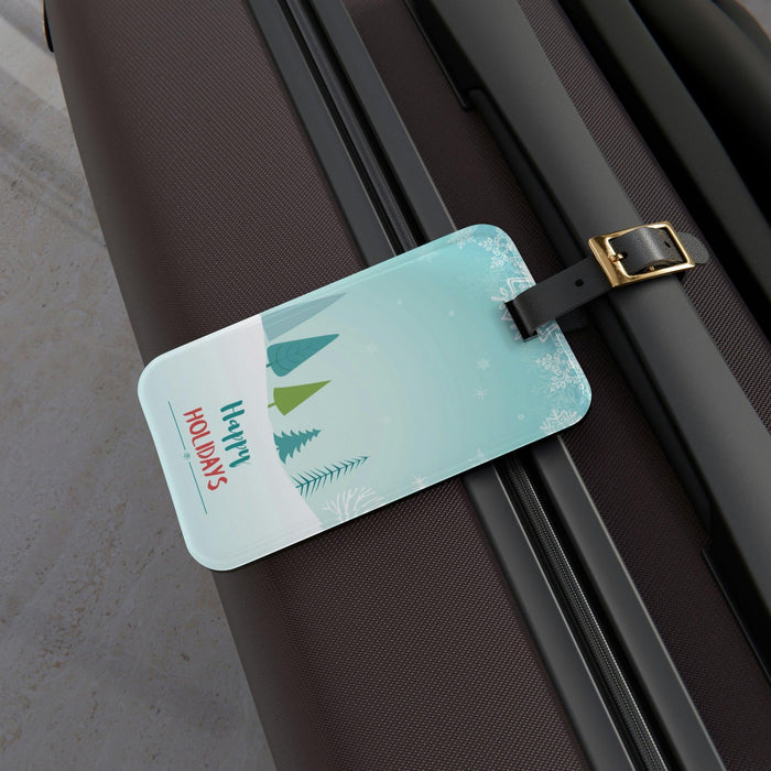 Luxury Holiday Luggage Identifier - Chic Bag Tag with Fine Leather Strap
