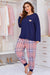 Heartfelt Plus Size Lounge Set with Checkered Joggers