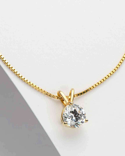 Radiant 1 Carat Moissanite Pendant Necklace: A Timeless Jewel of Elegance
