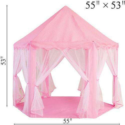 Magical LED Starry Princess Castle Play Tent for Kids