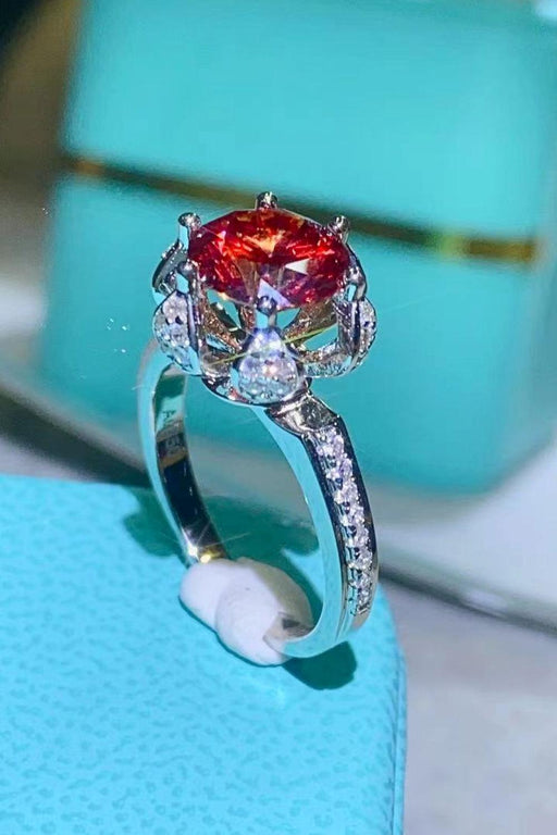 Elegant Phoenix Fire 2 Carat Moissanite Ring - Modern Minimalist Beauty for the Stylish Connoisseur