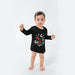 "Cheerful Holiday" Infant Romper with Festive "MERRY CHRISTMAS" Print