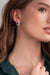Diamond Sparkle Sterling Silver Huggie Earrings - Elegance and Timeless Glamour