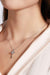Elegant Key-Shaped Moissanite Pendant Necklace with 0.5 Carat D VVS1 Stone