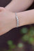 5 Carat Moissanite and Zircon Sterling Silver Bracelet - Elegant Luxury Piece