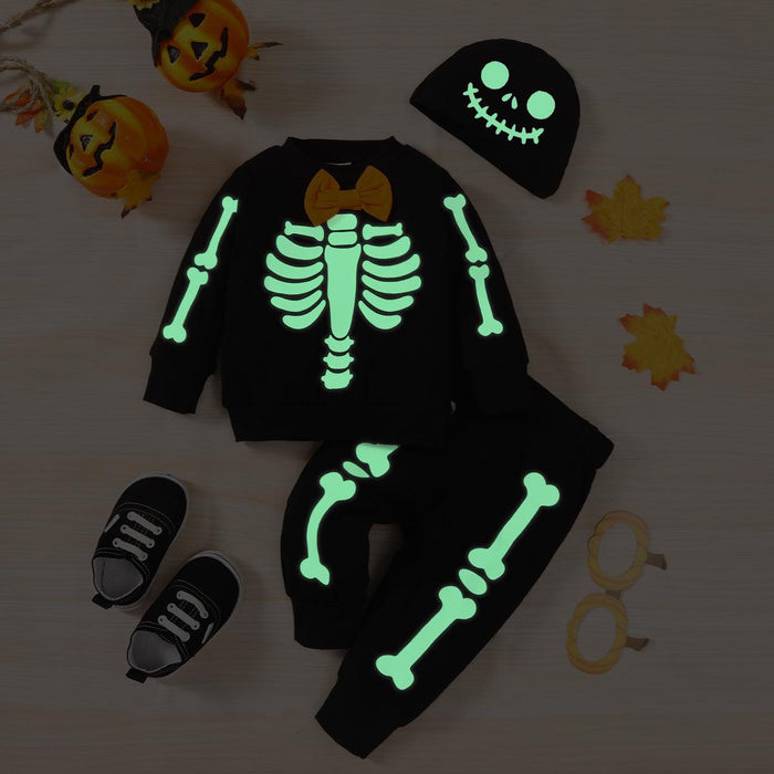 Skeletal Sweetheart Baby Outfit Ensemble