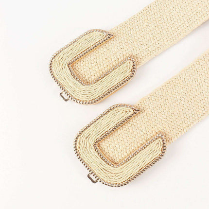 Chic Braided Waist Belt with Textured Design